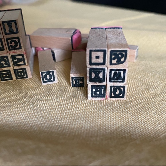 Alphabet rubber stamps - Picture 2 of 3